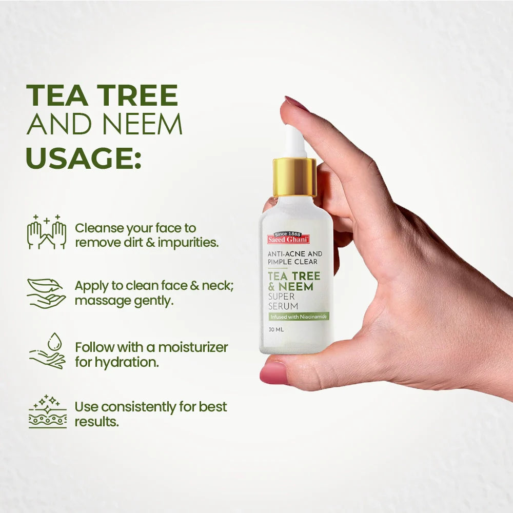 Tea Tree & Neem Anti-Acne and Pimple Clear Super Serum