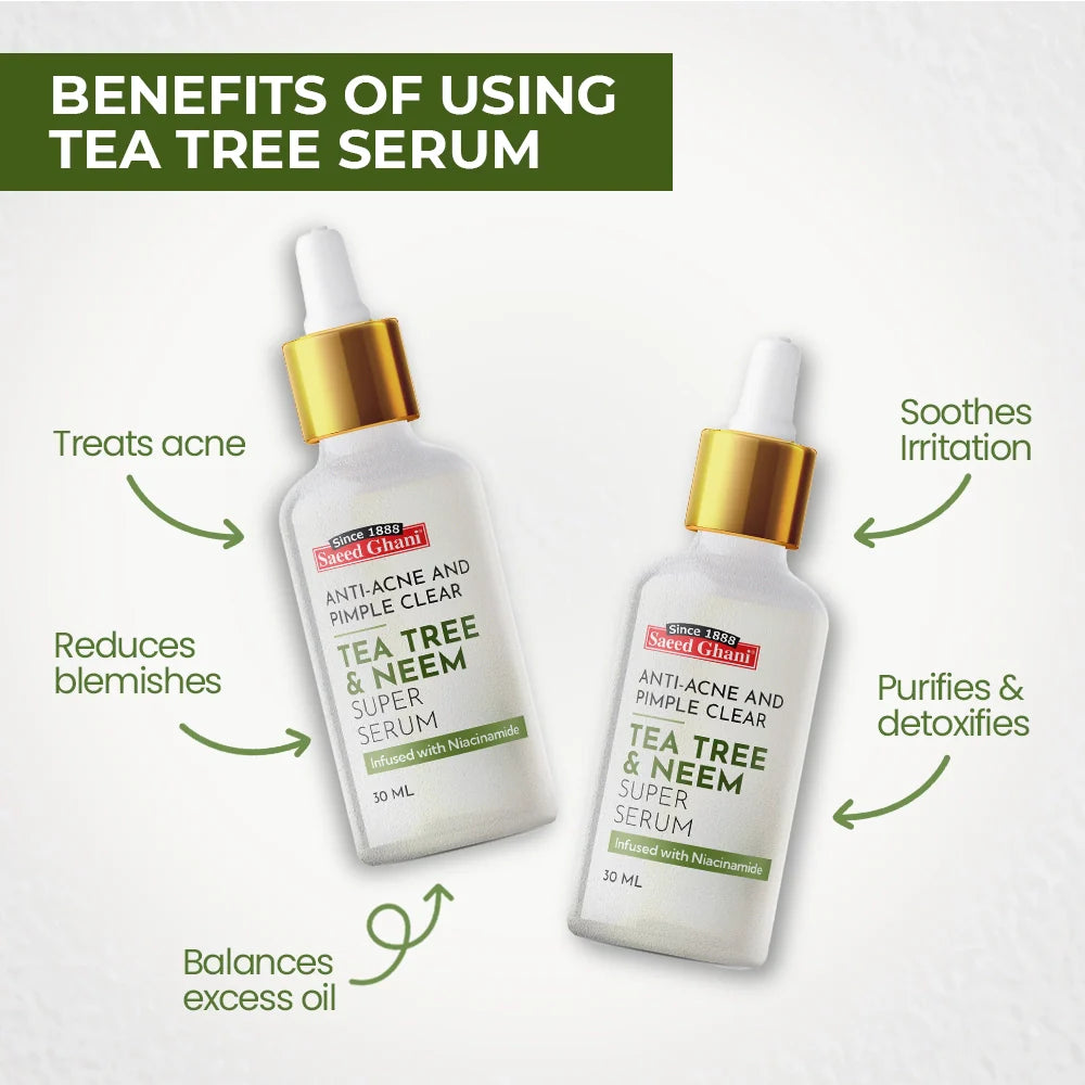 Tea Tree & Neem Anti-Acne and Pimple Clear Super Serum