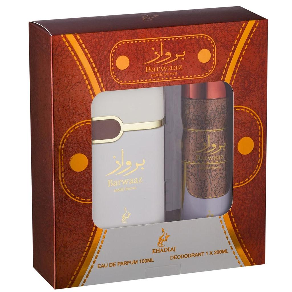 BARWAAZ BROWN SADDLE SPRAY & DEO GIFT SET