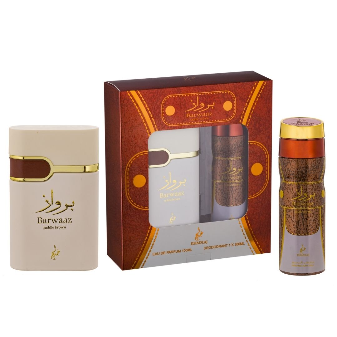 BARWAAZ BROWN SADDLE SPRAY & DEO GIFT SET